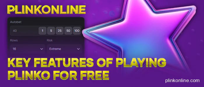 About online plinko pokie features