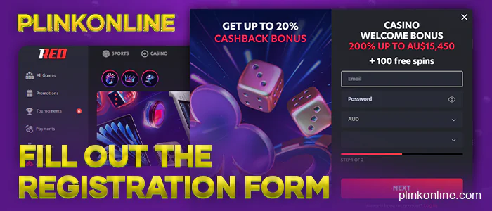 Go through the account registration process before playing plinko online for real money