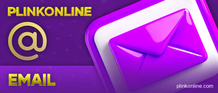 E-mail for contacting Plinkonline